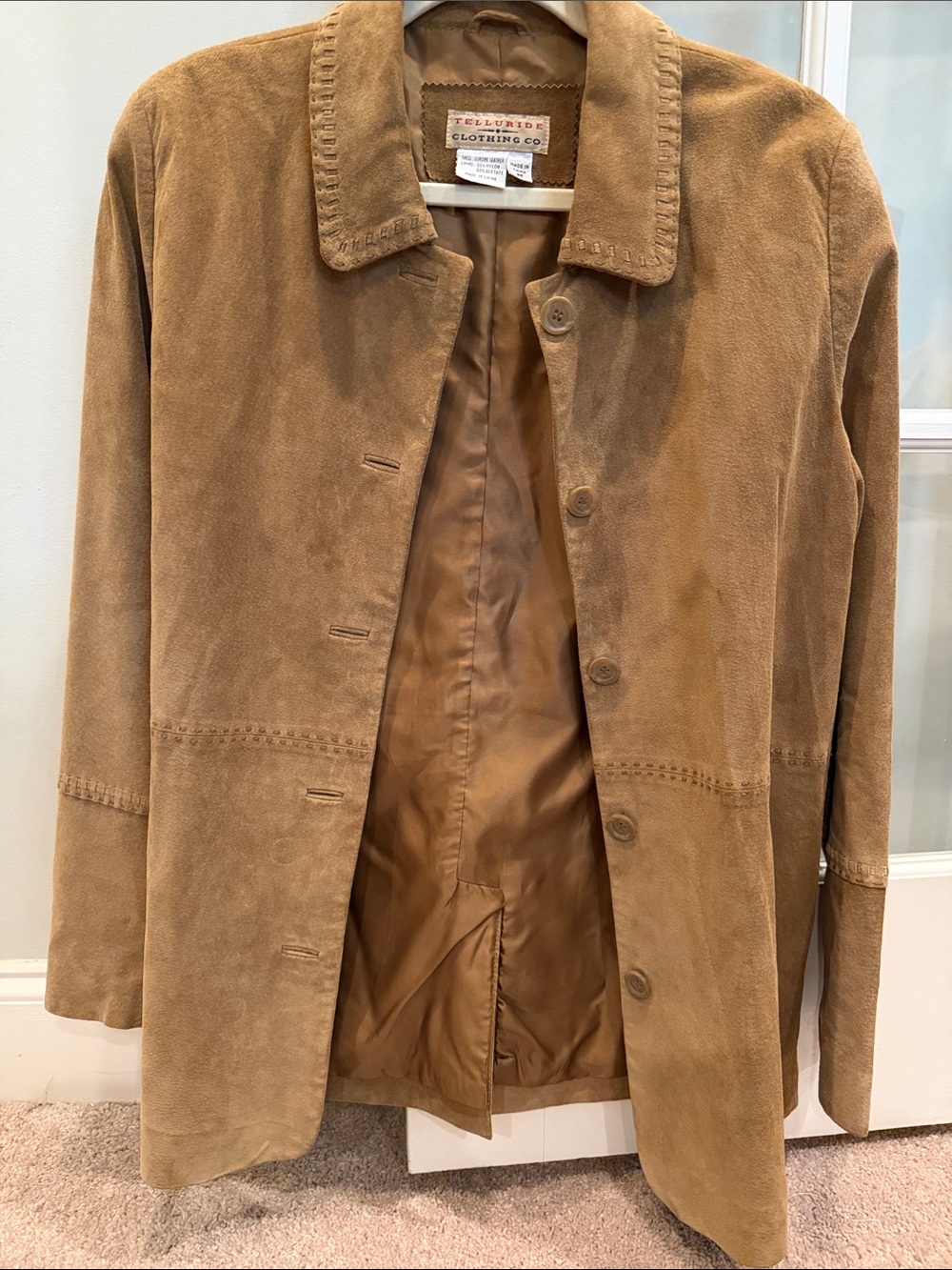 Telluride Clothing Co. Women's Suede Button-Front Jacket - Brown